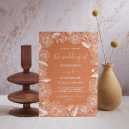 Wildblume Meadow Garden Wedding Botanical Einladung