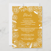 Wildblume Meadow Garden Wedding Botanical Einladung (Rückseite)