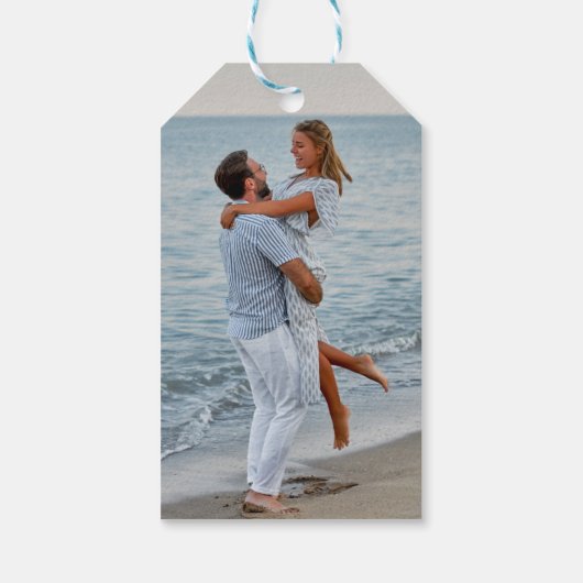 Wildblume Meadow Garden Wedding Geschenkanhänger (Rückseite)