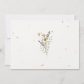 Wildblume Meadow Garden Wedding Save The Date (Rückseite)