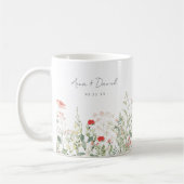 Wildblume Meadow Gastgeschenk Hochzeit Kaffeetasse (Links)