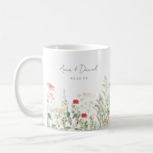 Wildblume Meadow Gastgeschenk Hochzeit Kaffeetasse