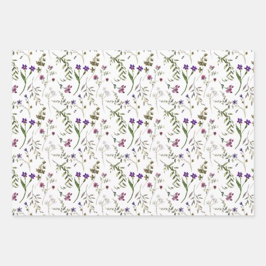 Wildblume Meadow Geschenkpapier Set (Vorderseite 2)