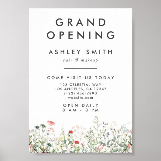 Wildblume Meadow Grand Opening Poster (Vorne)