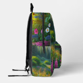 Wildblume Meadow Green Bedruckter Rucksack (Links)