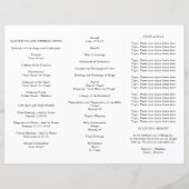 Wildblume Meadow Hochzeitsprogramm (Rückseite)