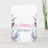 Wildblume Meadow Karte (Vorderseite)