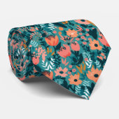 Wildblume Meadow Neck Tie Krawatte (Gerollt)