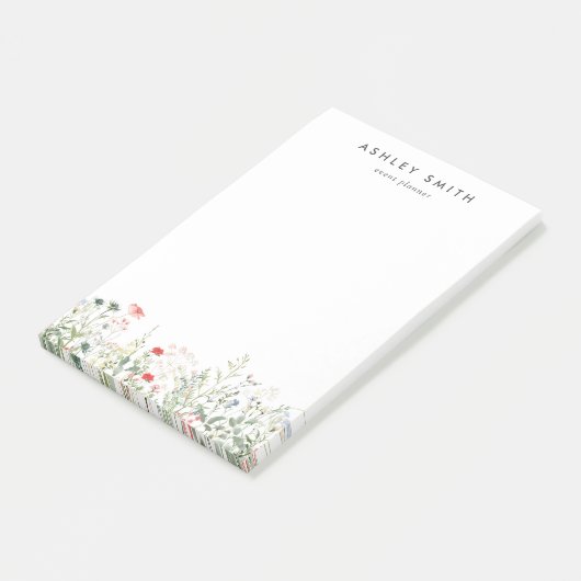 Wildblume Meadow Post-it Klebezettel (angewinkelt)