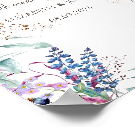 Wildblume Meadow Poster (Ecke)