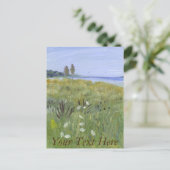 Wildblume Meadow Postkarte (Stehend Vorderseite)
