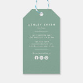 Wildblume Meadow Price-Tag Geschenkanhänger (Rückseite)