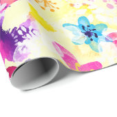 Wildblume Meadow Shabby Blume Geschenkpapier (Rolleneckpunkt)