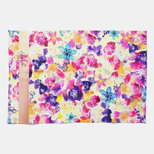 Wildblume Meadow Shabby Blume Geschirrtuch (Horizontal)