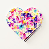 Wildblume Meadow Shabby Blume Notizblock (Rückseite)