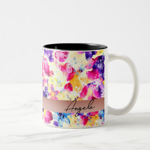 Wildblume Meadow Shabby Blume Zweifarbige Tasse