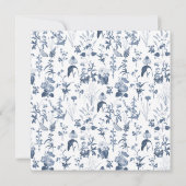 Wildblume Meadow Spring Blumenkolorierte Hochzeit Einladung (Rückseite)