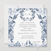 Wildblume Meadow Spring Blumenkolorierte Hochzeit Einladung (Vorderseite)