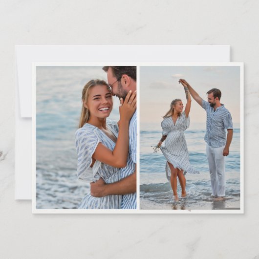 Wildblume Meadow Two Foto Wedding Danke (Rückseite)