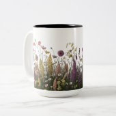 Wildblume Meadow Two-Tone Tasse 15 oz - Botanisch (Vorderseite Links)
