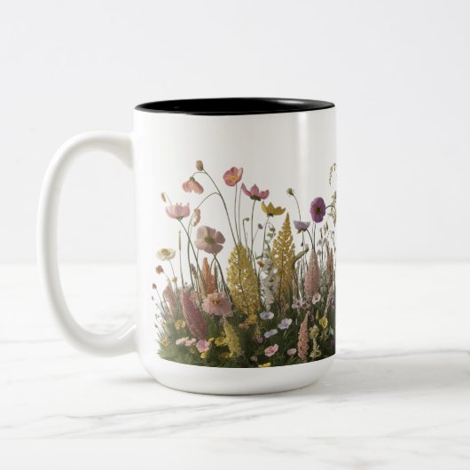 Wildblume Meadow Two-Tone Tasse 15 oz - Botanisch (Links)