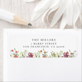 Wildblume Meadow Wedding Address Labels (Insitu)