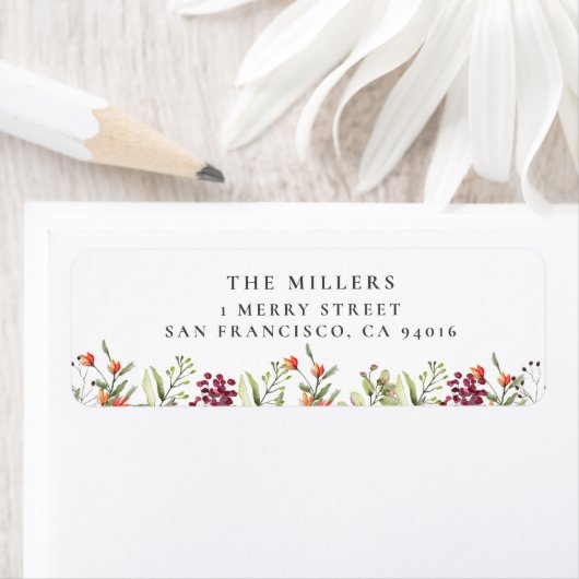 Wildblume Meadow Wedding Address Labels (Insitu)