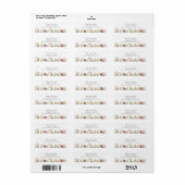 Wildblume Meadow Wedding Address Labels (Vorne)