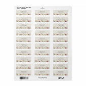 Wildblume Meadow Wedding Address Labels - Ecru (Vorne)