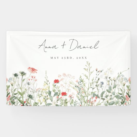Wildblume Meadow Wedding Banner (Horizontal)