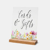 Wildblume Meadow Wedding Cards und Geschenke Acrylschild (Winkel)
