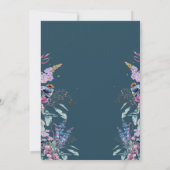 Wildblume Meadow Wedding Einladung (Rückseite)