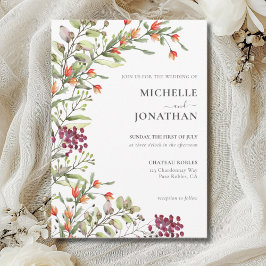 Wildblume Meadow Wedding Einladung