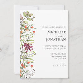 Wildblume Meadow Wedding Einladung
