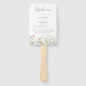 Wildblume Meadow Wedding Fächer (Vorderseite)