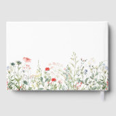 Wildblume Meadow Wedding Gästebuch (Rückseite)