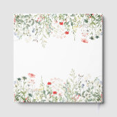 Wildblume Meadow Wedding Gästebuch (Rückseite)