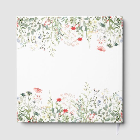 Wildblume Meadow Wedding Gästebuch (Rückseite)