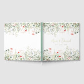 Wildblume Meadow Wedding Gästebuch (Voll)