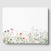 Wildblume Meadow Wedding Gästebuch (Rückseite)