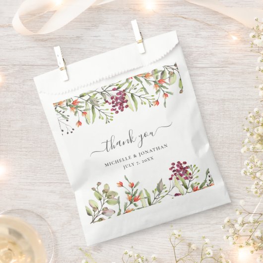 Wildblume Meadow Wedding Gift Fvor Bag Geschenktütchen (Ausgeschnitten)