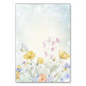 Wildblume Meadow Wedding Tischnummer (Rückseite)