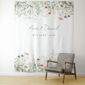 Wildblume Meadow Wedding Wandteppich (Beispiel)