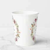 Wildblume Meadow Wedding White Pappbecher (Rechts)