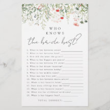 Wildblume Meadow Wer das beste Spiel der Braut ken