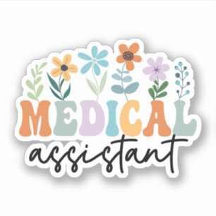 Wildblume Medical Assistant CMA, Med Assistant Aufkleber