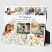 Wildblume Meine schöne Familie erste Namen 7 Foto Fotoplatte (Seite)