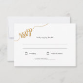 Wildblume Menü Auswahl Song Anfrage RSVP Karte (Vorderseite)