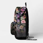 Wildblume Midnight Garden Bedruckter Rucksack (Rechts)