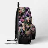 Wildblume Midnight Garden Bedruckter Rucksack (Links)